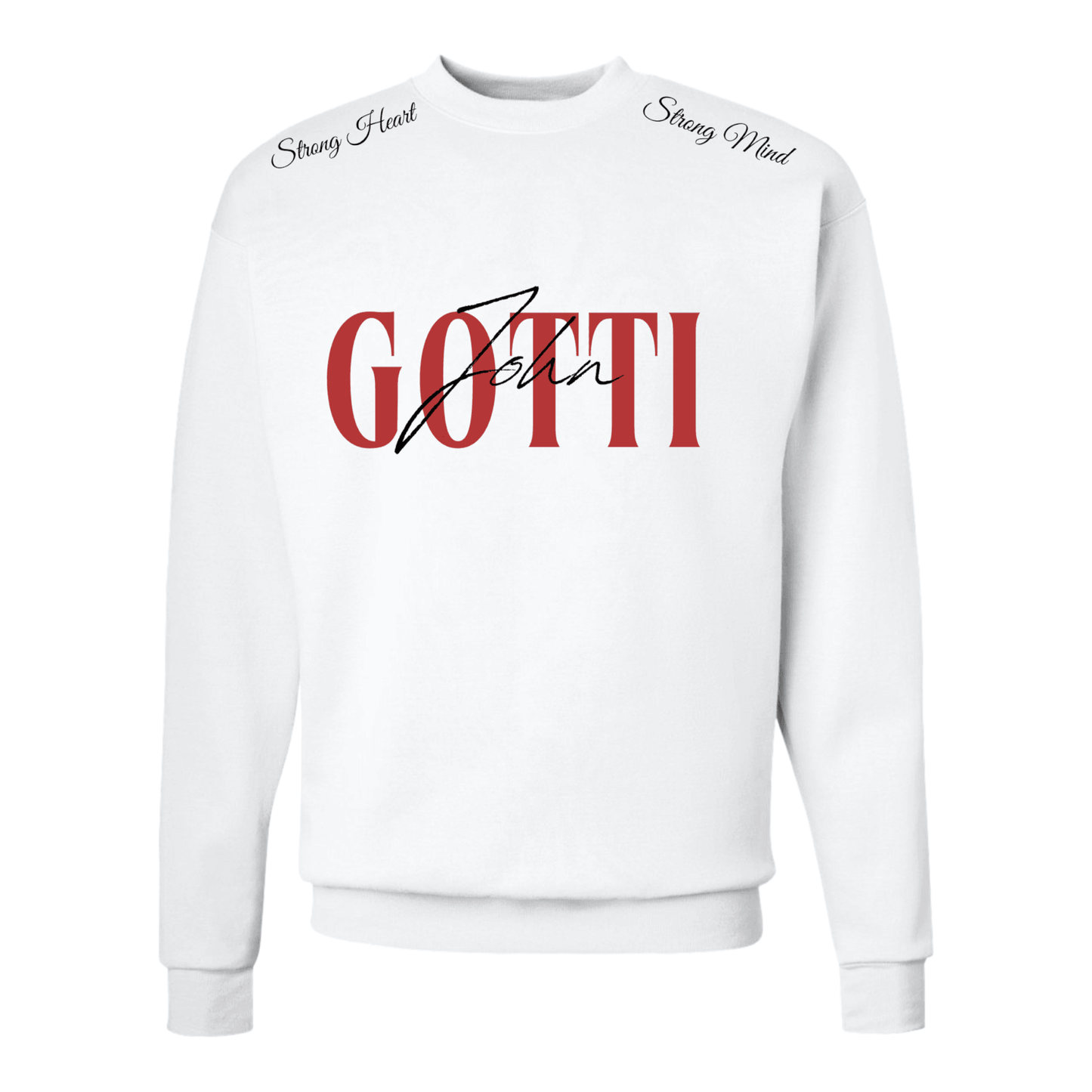 Fight Crewneck - TEAM GOTTI. White Crewneck sweatshirt. Boxing gloves on back. roman numerals. John Gotti Sweatshirt clothing. Strong heart strong mindTEAM GOTTI Gotti. Team Gotti Boxing Team Gotti Merch Team Gotti Fighting UFC John Gotti III Fight Shop Team Gotti. Shop Team Gotti Merch