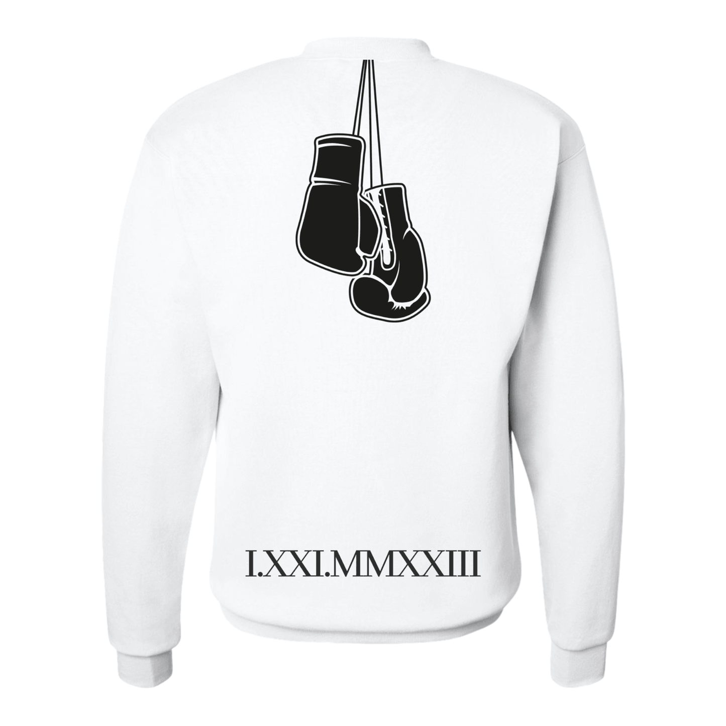 Fight Crewneck - TEAM GOTTI. White Crewneck sweatshirt. Boxing gloves on back. roman numerals. John Gotti Sweatshirt clothing. Strong heart strong mindTEAM GOTTI Gotti. Team Gotti Boxing Team Gotti Merch Team Gotti Fighting UFC John Gotti III Fight Shop Team Gotti. Shop Team Gotti Merch